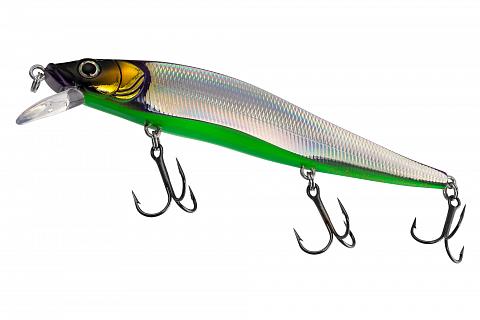 Фото воблер kyoda pre-stun minnow-110f, длина 11,0 см, вес 13,0 гр, цвет p1641, заглубление 0-1,0 м