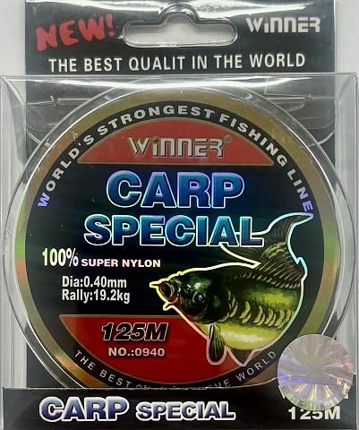 Фото carp special  winner d-0,40 мм, l-125 м, цвет прозрачный (10 шт)