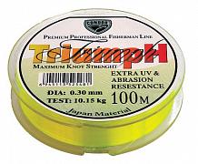 Фото triumph d-0,40 мм, l-100 м,  разрывная нагрузка 14,50 кг, fluo (10 шт)