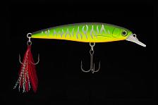Фото воблер kyoda luck minnow-100su, длина 10 см, вес 15 гр, цвет p296, заглубление 1,0-1,2 м.