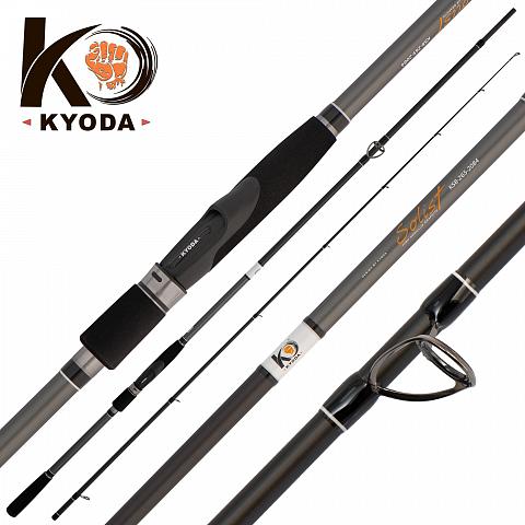 Фото спиннинг kyoda solist, длина 2,44 м, тест 7-28 гр, штекер