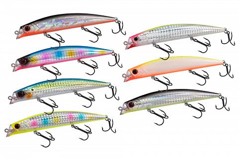 Фото воблер kyoda veron minnow-120f, длина 120 мм, вес 17  гр, цвет p2211, заглубление 0,1-0,6 м