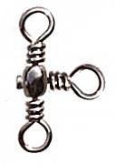 Фото вертлюг тройной 90 град. rarrel cross-line swivel, цвет black nikel, размер 5, (100шт.)