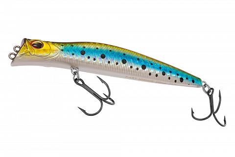 Фото воблер kyoda pocky minnow-100f, длина 100 мм, вес 10,5  гр, цвет p693 заглубление 0 - 0,2 м.