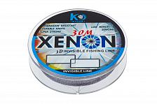 Фото леска kyoda xenon 3d, d - 0,128 мм, длина 30 м, разрывная нагрузка 1,70 кг (10 шт/упак)