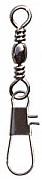 Фото вертлюг с карабином barrel swivel with interlock snap, цвет black nikel, размер 14 (100шт.)